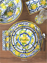 CC-262PAL+Le+Cadeaux+810056675837+CC-262PAL+Palermo+Table+Accent+Place+Cards+table+place+Setting