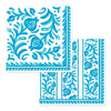 CC-NPSCT40+le+cadeaux+Sicily+Teal+italian+Dinner+Napkins+front+and+back