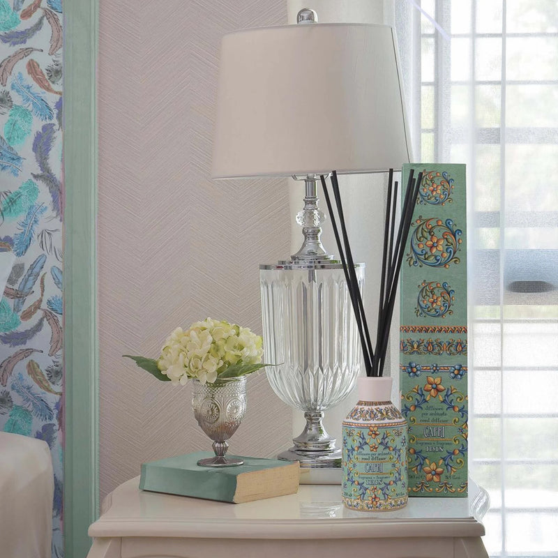 Luxury Italian reed diffuser with marine and citrus notes, Capri collection by Rudy Profumi, GTIN 8008860034113.