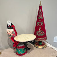 Nutcracker Sitting On Drum Dessert Stand 28-028639