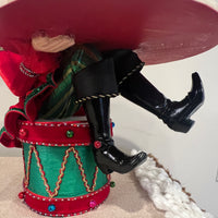 Nutcracker Sitting On Drum Dessert Stand 28-028639