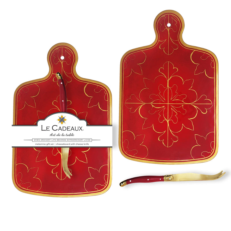 Bellini Cheeseboard Gift Set beautifully packaged and ribbon-tied, ready for effortless gifting during the holidays.