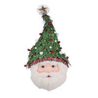 Holly Woods Santa Wall Mask hanging display for holiday décor, SKU 28-428357, GTIN 810074128384