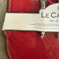 Antiqua Red Large Cheeseboard Gift Set Item GS-LCB-ATQR