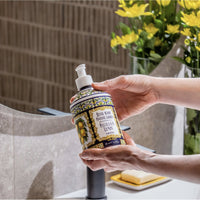 Refreshing Sicilian Lemon hand soap in recyclable PET bottle, bright citrus fragrance, 500 ml