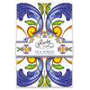 Italian kitchen tea towel set by Rudy Profumi, made of 100% cotton flour sack, machine washable