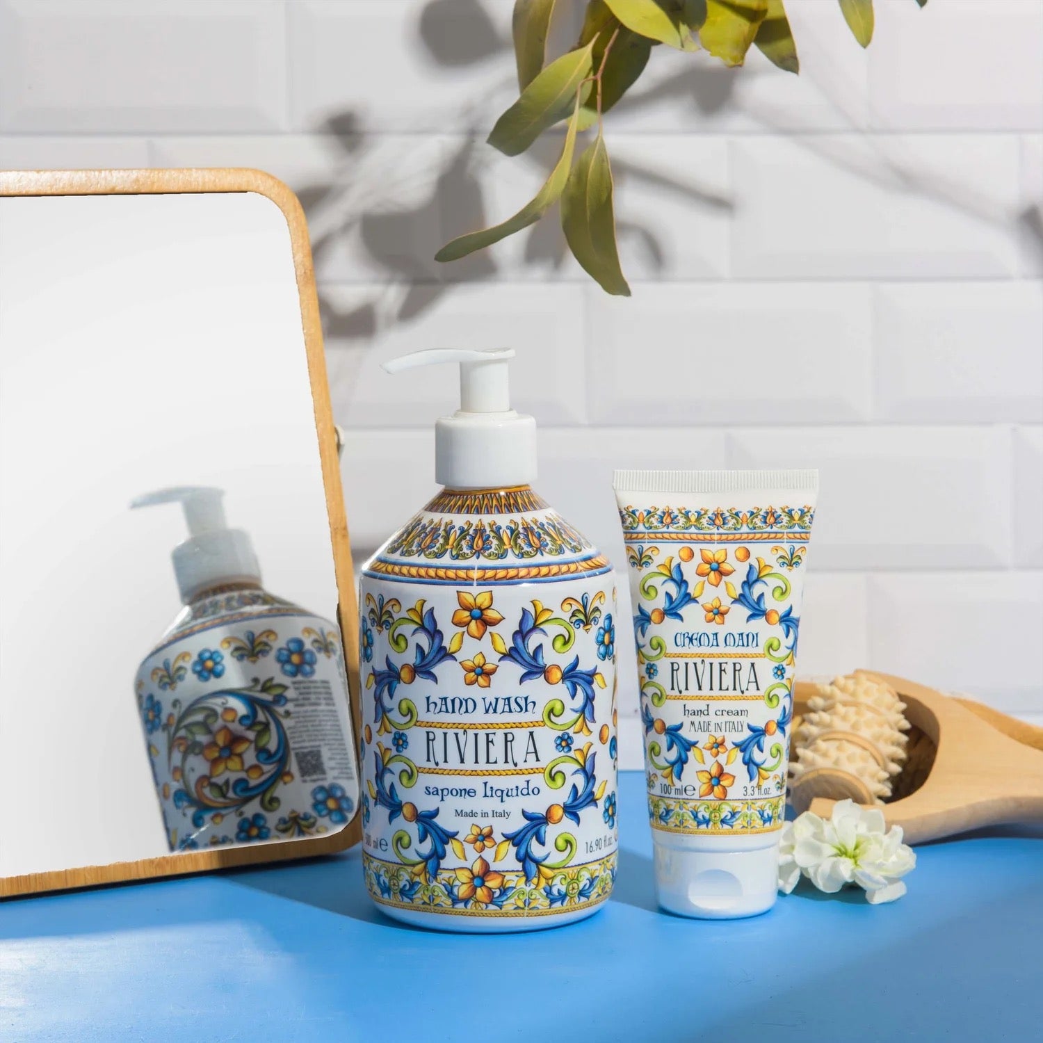 Elegant countertop hand soap for guest bathrooms
