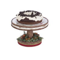 Side angle view of North Country Cake Plate by Katherine’s Collection, SKU 28-428267, GTIN 810074127806.
Title: Festive Berrie