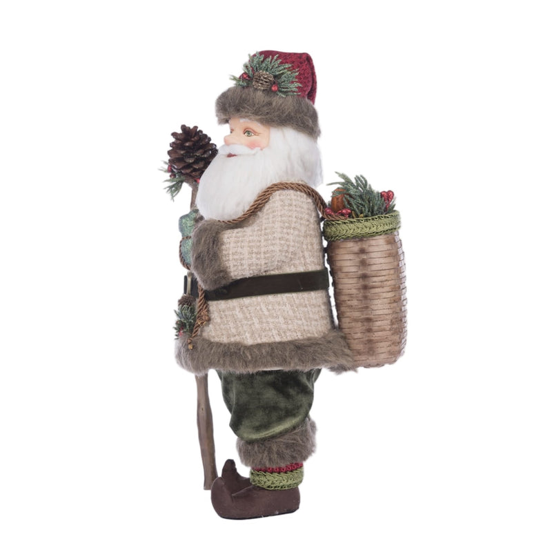 Side view of Papa Nic North 19-Inch Santa in fur-trimmed knits, SKU 28-428276, GTIN 810074127882.