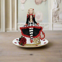Katherine’s Collection Wonderland Red Alice on Teacup limited edition hand-painted figurine