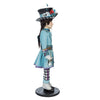 Right side view of Katherine’s Collection Mad Hatter with braided hair tied with a bow
