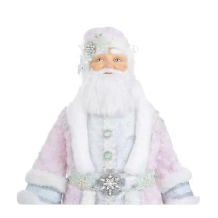 bust-view-of-Katherines-collection-24-inch-Sir-Nicholas-Frost-pink-Santa-Claus-Doll-item-28-228662