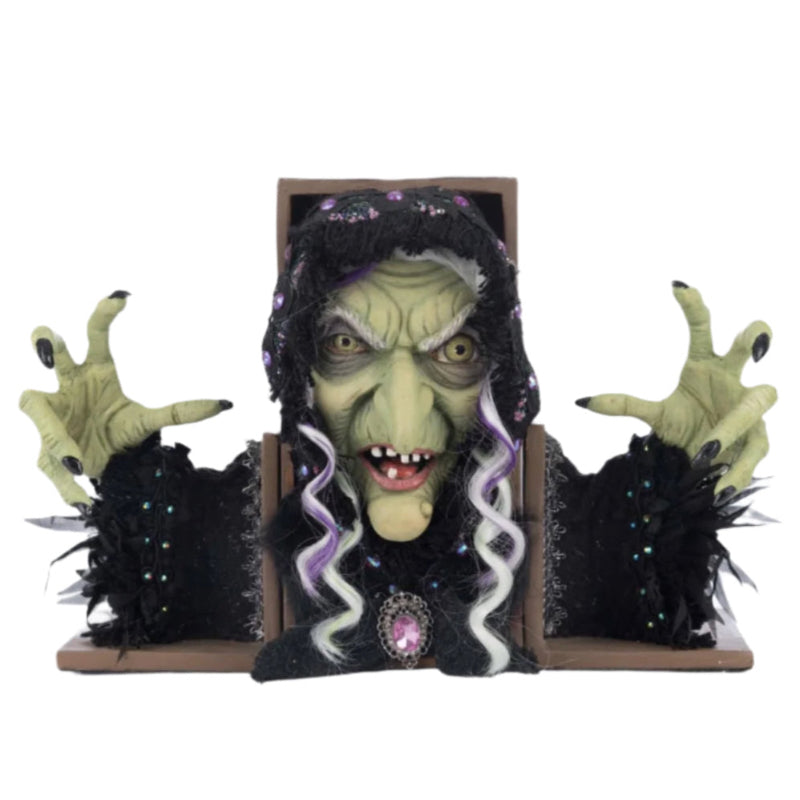 Katherines+Collection+Grizelda+Book+with+Bookends+28-528616+A+Grimm+Halloween