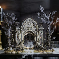 front+lifestyle+view+of+Katherines+Collection+Macabre+Mansion+Gates+28-528682+GTIN+810187070549+Cemetary+Haunted+Grave+Yard