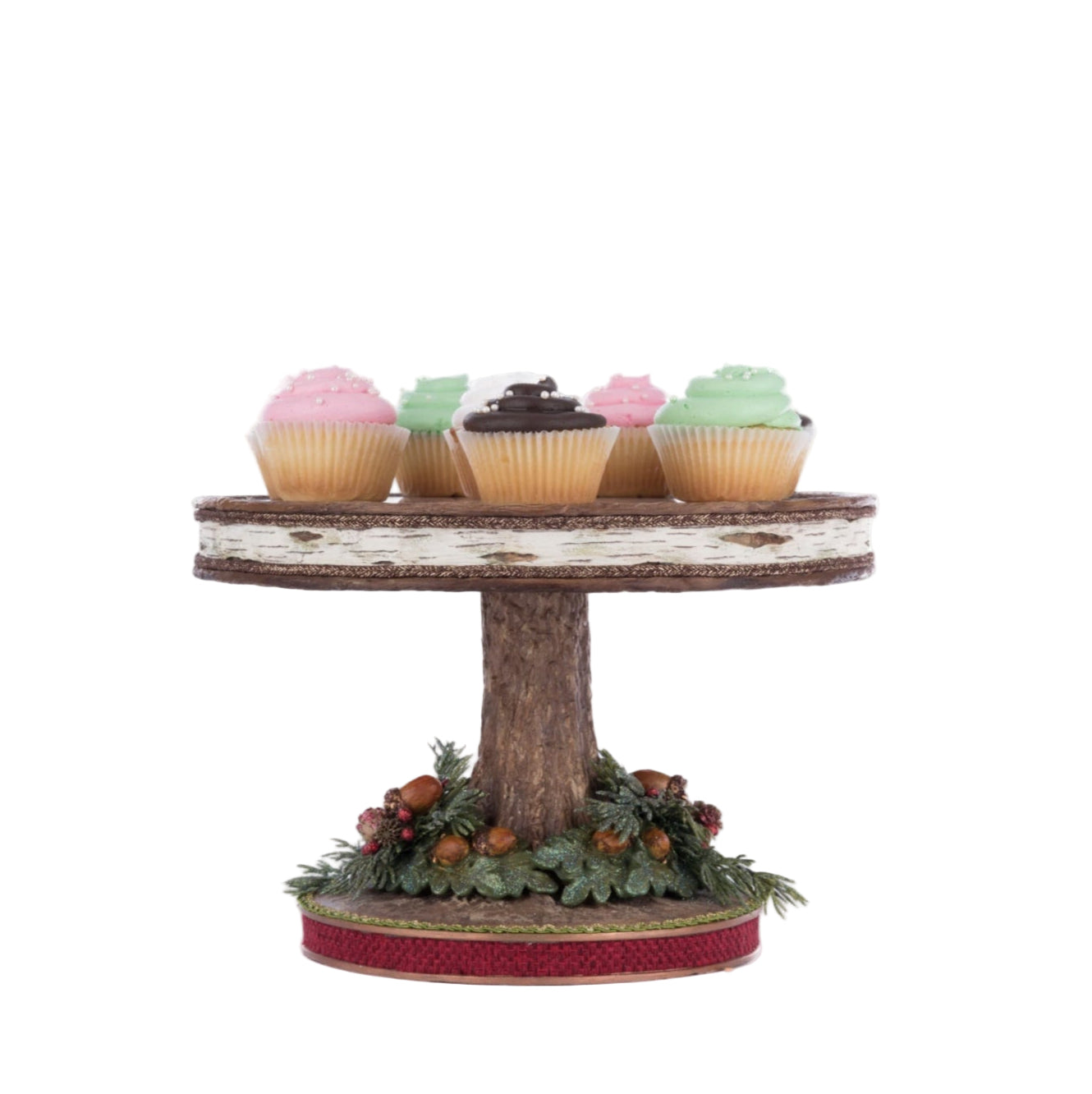 Original packaging of Katherine’s Collection North Country Cake Plate, SKU 28-428267, GTIN 810074127806.