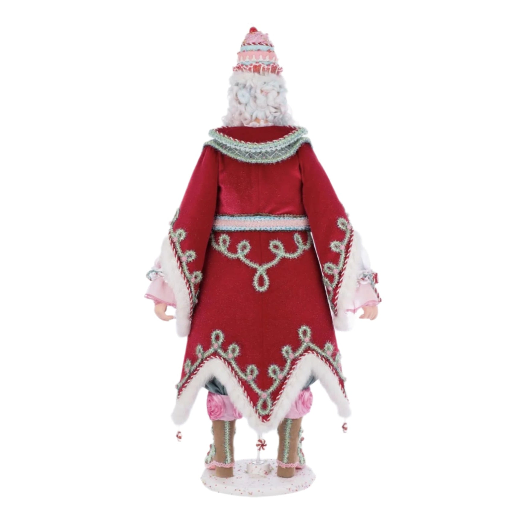 back+view+of+Katherines+Collection+Sweet+Delights+Kris+Kingleberry+Santa+Claus+Doll+2025+Christmas+sku:+28-528718+GTIN:+810187070686