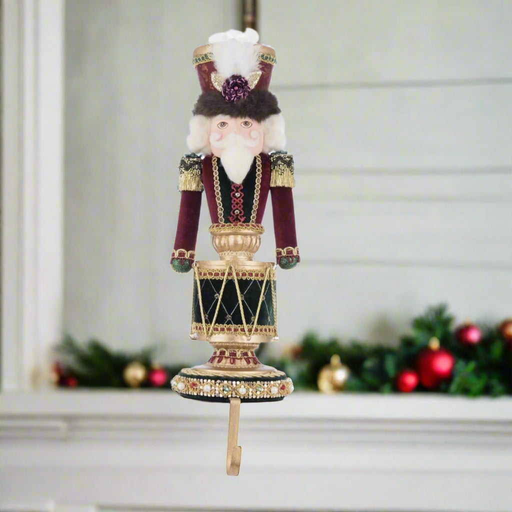 Katherines+Collection+Winter+Balsam+Nutcracker+Stocking+Holder+28-528781+Christmas+Holiday+Decor+810187071096