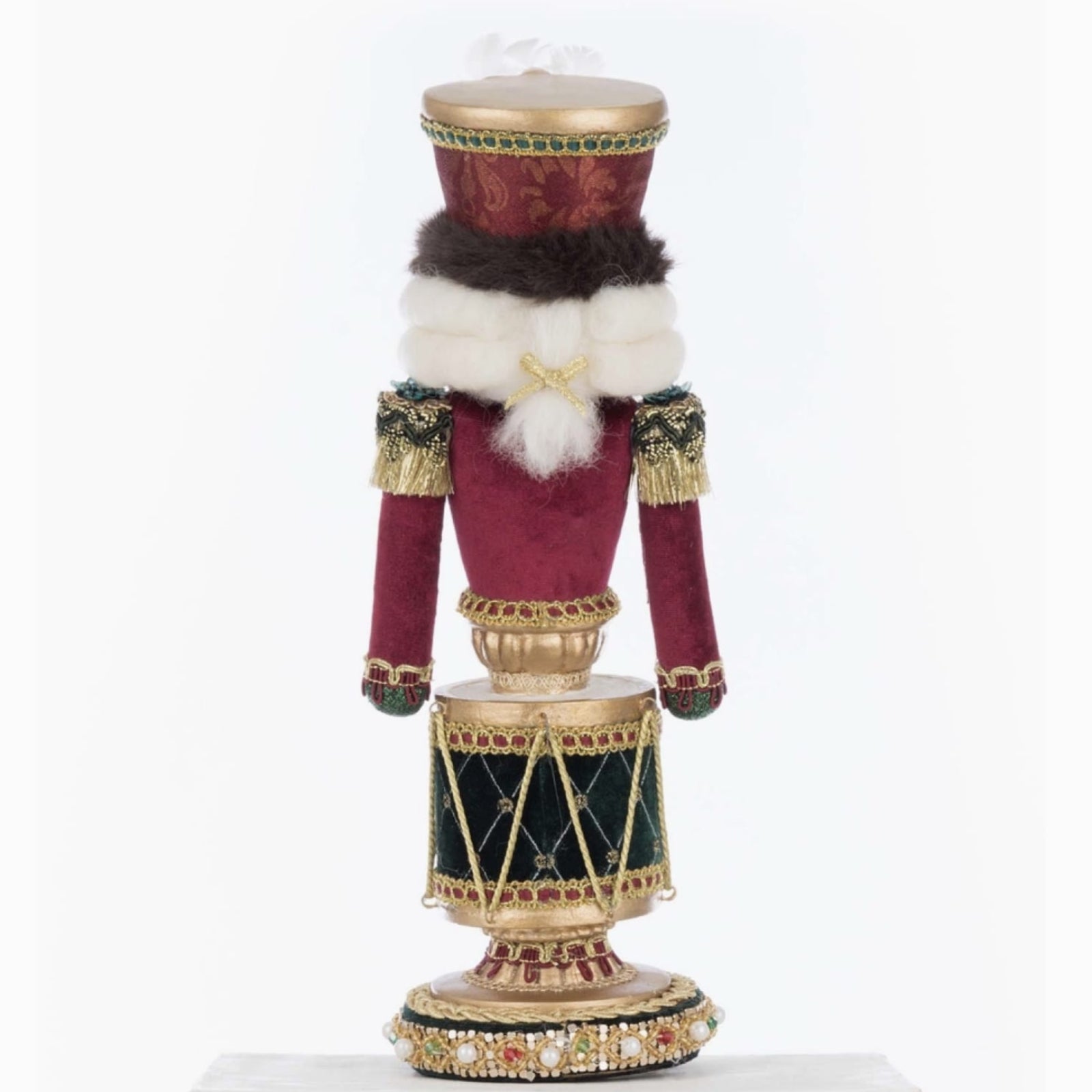 back+view+of+Katherines+Collection+Winter+Balsam+Nutcracker+Stocking+Holder+28-528781+Christmas+Holiday+Decor+810187071096