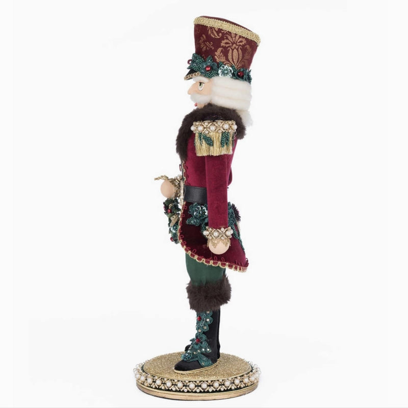 left+side+view+of+Katherines+Collection+Winter+Balsam+and+Berry+General+James+Juniper+Tabletop+Figurine+28-528792+Soldier+Nutcracker