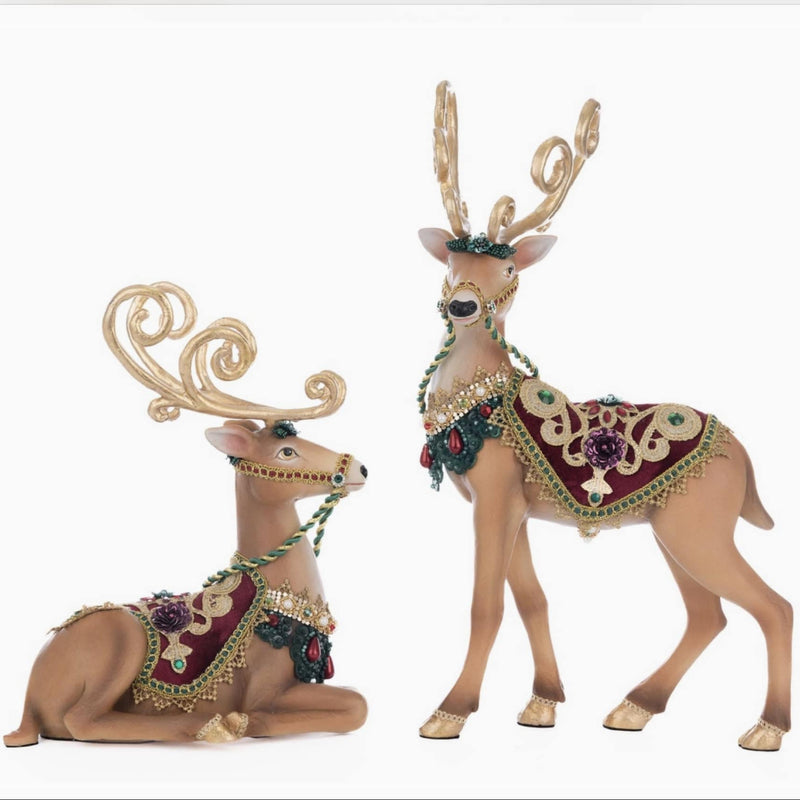 front+view+of+Katherines+Collection+Winter+Balsam+and+Berry+Reindeer+Assortment+SKU:+28-528782+GTIN:+810187071102