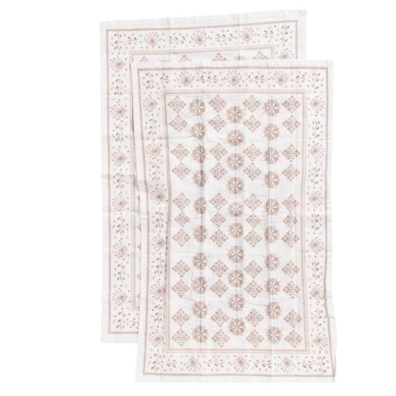 Rustica Antique White Tea Towels
