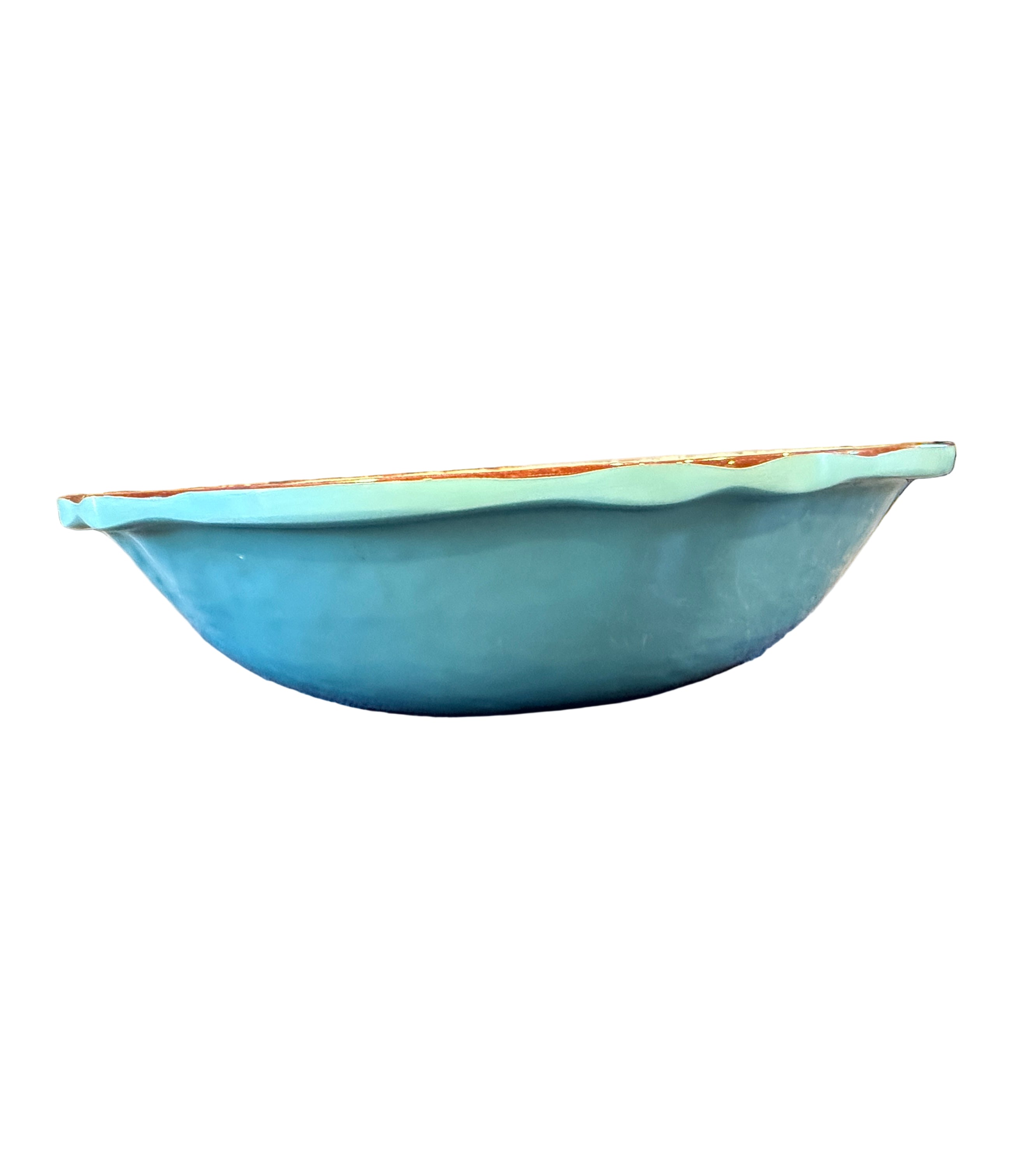 Le Cadeaux Antiqua Turquoise Salad Bowl - Thumbnail 2