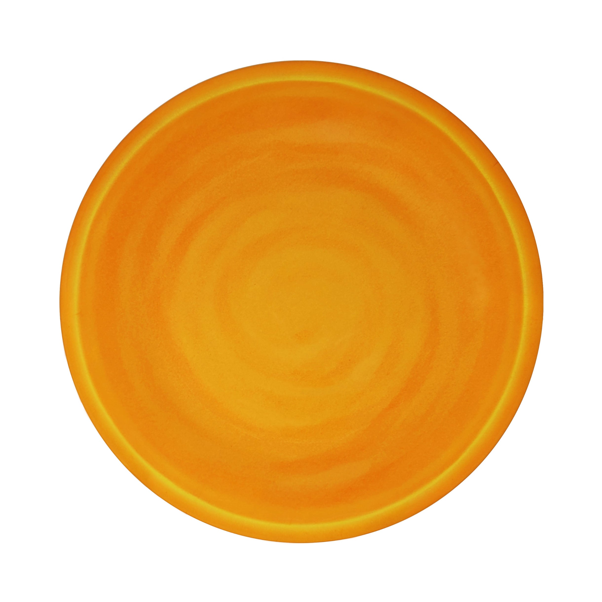 Sicily Solid Orange Dinner Plate Set