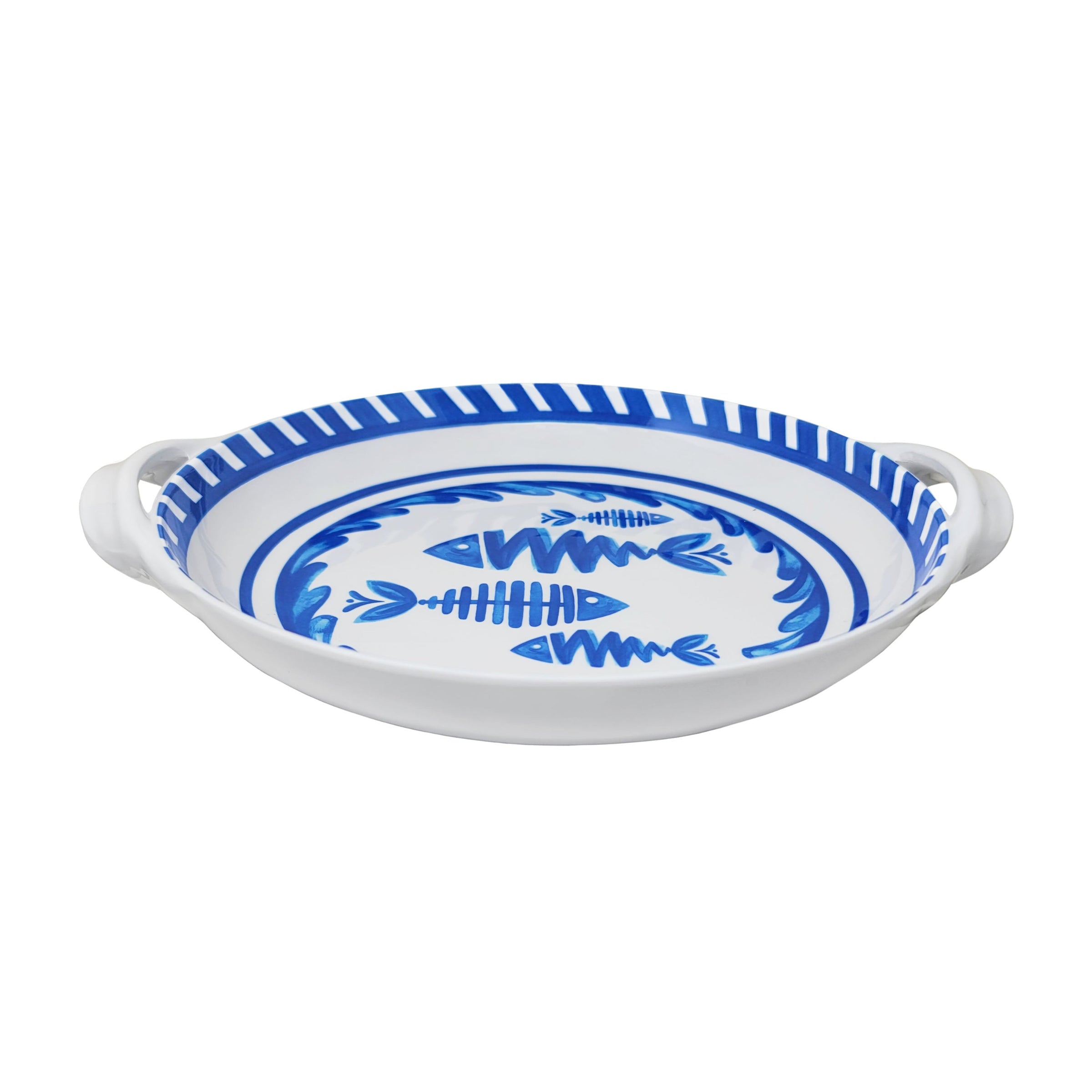 side+view+of+Le+Cadeaux+387MDT+Mediterraneo+Small+Shallow+Handled+Bowl
