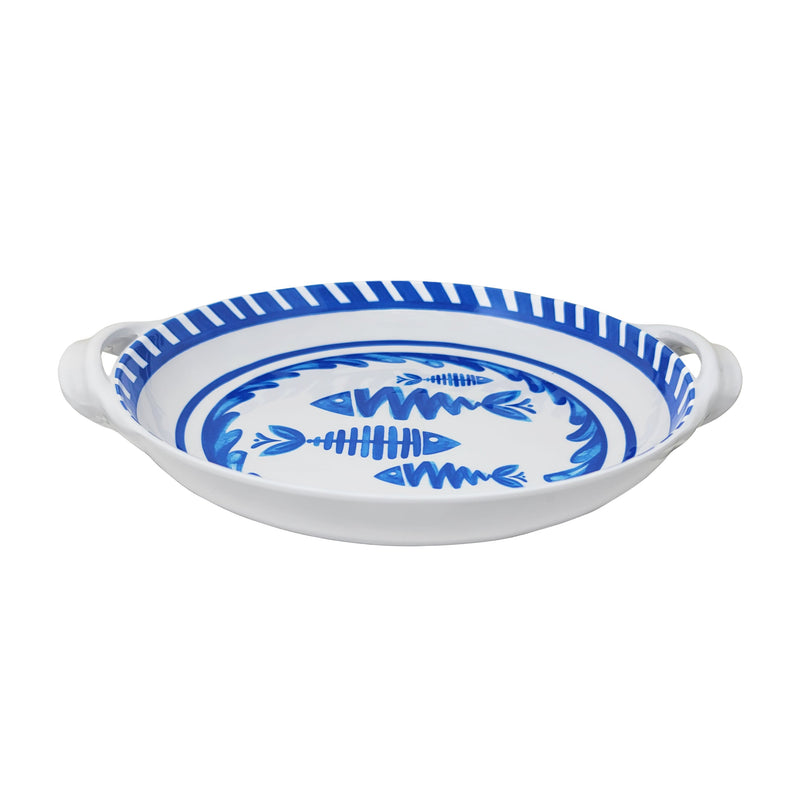 side+view+of+Le+Cadeaux+387MDT+Mediterraneo+Small+Shallow+Handled+Bowl
