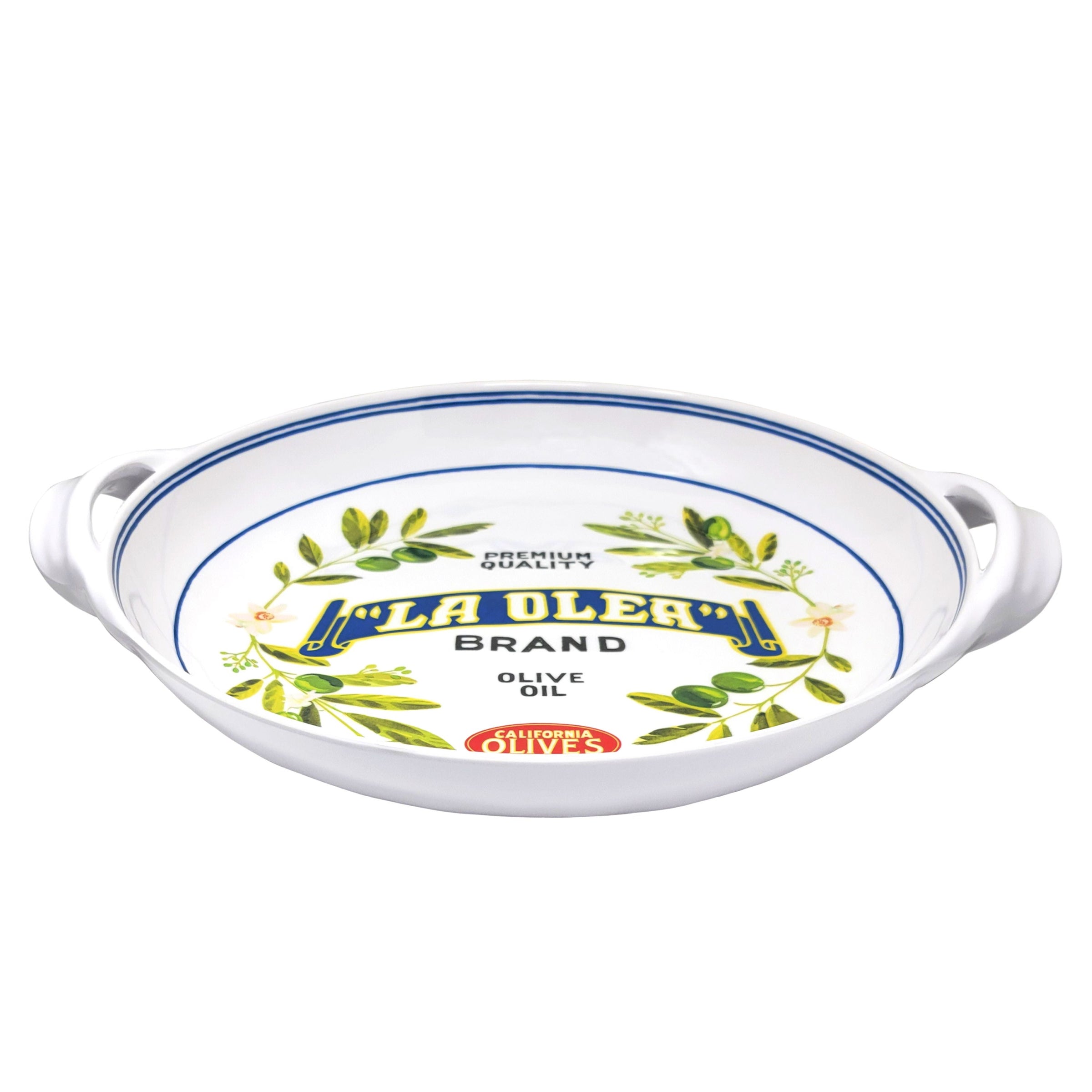 UPC:+810056678173+Le+Cadeaux+388VO+Vintage+Olive+Large+Shallow+Handled+Bowl