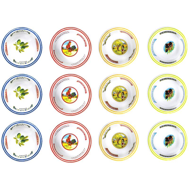 Vintage Olive Mini Dipping Bowls Set of 12