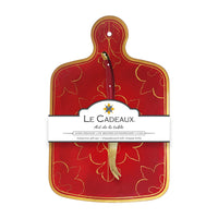 The full Bellini Cheeseboard Gift Set, featuring the richly patterned melamine board and Laguiole cheese knife with acacia wood handle.