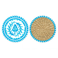 Le+Cadeaux+CC-CSSCT+Sicily+Teal+Coasters
