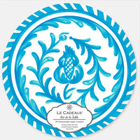 Le+Cadeaux+CC-CSSCT+Sicily+Teal+Coasters+in+package