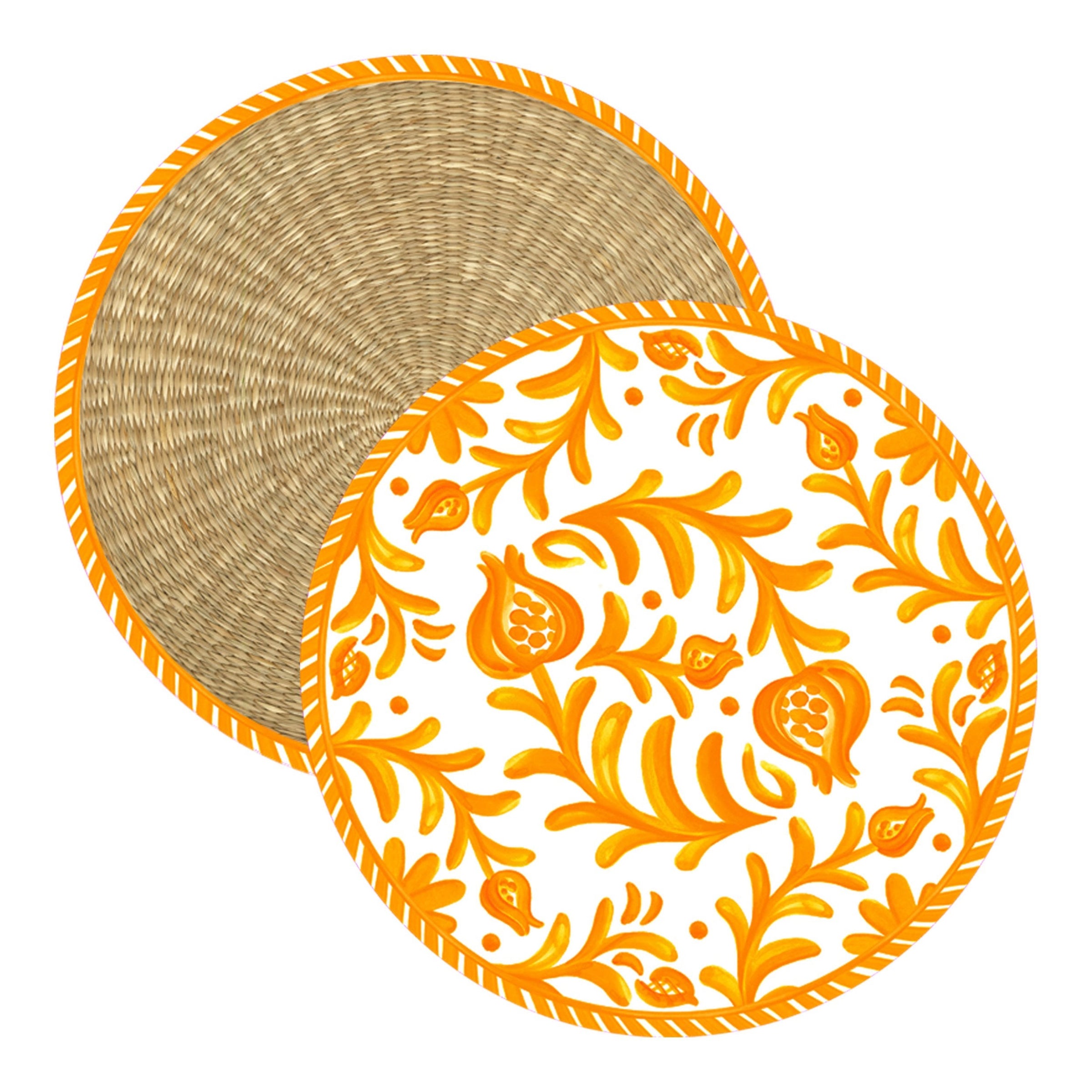 CC-SPLSCO+Le+Cadaeux+Sicily+Orange+Placemats