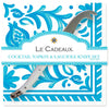 Le+Cadeaux+CCGS-256SCT+Sicily+Teal+Cocktail+Napkin+and+Mini+Laguiole+Cheese+Knife+Gift+Set+Lifestyle