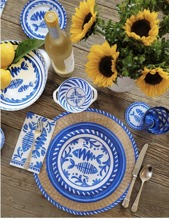 Le+Cadeaux+Le+cadeaux+Mediterraneo+096MDT+Mini+two+handled+bowls+dinnerware+collection
