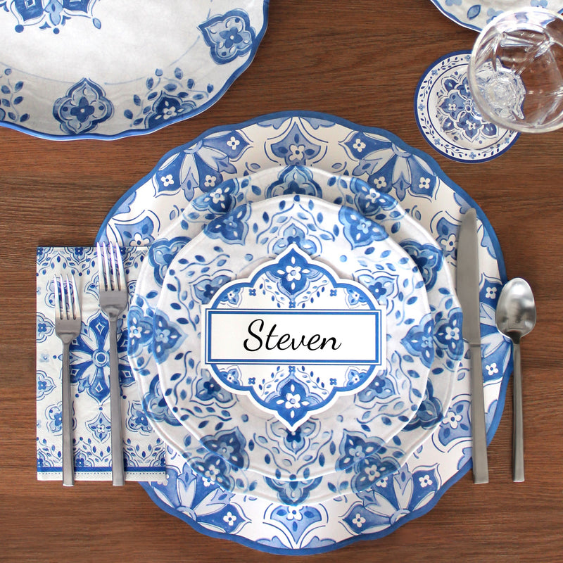 Le_Cadeaux_MRCB_Moroccan_Blue_Campania_Blue_CAMB_Dinnerware_Place_Setting_Place_Card+12-Piece+and+18+Piece+Set+Dinner+plate+Salad+plate+cereal+bowl