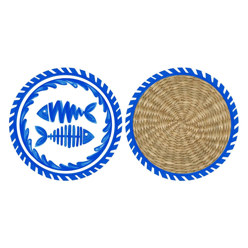 Le Cadeaux Mediterraneo Blue and White Napkins and Coasters Gift Set – CCGS-260MDT GTIN 810056678340