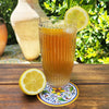 Le_Cadeaux_Milano_Clear_Tall_tumbler_512C_Capri_Coaster