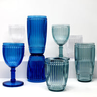 Le_Cadeaux_Milano_Clear_short_tumbler_511C_tall_blue_511B_512B_513B_511T_512T_513T