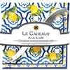 Le+Cadeaux+Palermo+Cocktail+napkin+and+mini+Cheese+knife+gift+set
