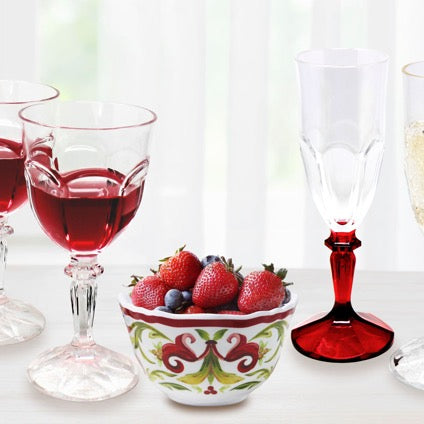 Le Cadeaux Versailles Wine Goblets + Champagne Flutes - Thumbnail 4