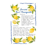 Lemon Basil Spoon Rest with Matching Tea Towel Gift Set GS-SR/TT-LB