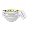 Palermo Mini Two-Handled Bowls, Le Cadeaux SKU 096PAL. Limited edition, dishwasher-safe melamine bowls for condiments, ice cream, and cooking prep.