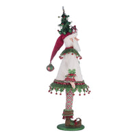 right view of Katherine’s Collection Papa Winterberry Santa Doll packaging, SKU 28-428336, GTIN 810074128254