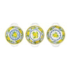 Le Cadeaux Palermo 3-piece mini two-handled bowls set, SKU 096PAL. Durable melamine with Italian ceramic look, perfect for dips, fruit, or prep work.