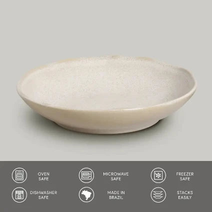 Bio Latte Stoneware Salad Bowl Set - Thumbnail 3