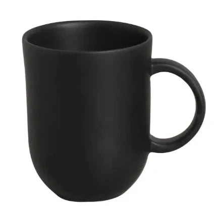 Porto Brasil 11.16 oz Coup Matte Black Coffee Mug Set - Thumbnail 4