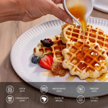 Linhas Everwhite 10.8" Dinner Plates - Thumbnail 4